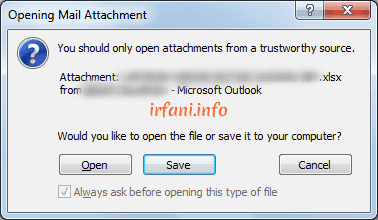 Cannot Create File error message in Microsoft Outlook