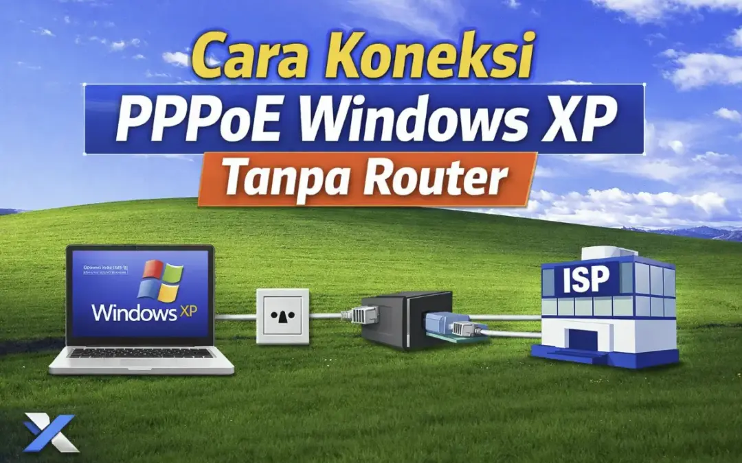 Cara Koneksi PPPoE Windows XP Tanpa Router